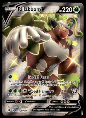 Pokemon TCG SWSH: Sword & Shield Promo Cards #SWSH014 Rillaboom V NM - Image 1 of 2