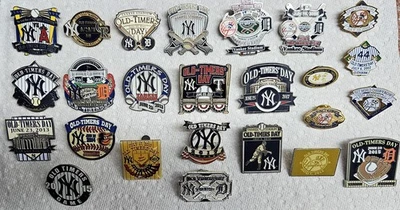 NEW YORK YANKEES OLD TIMERS' DAY PIN SET (25 PINS) - Image 1 of 2
