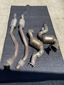 2014 Audi RS7 C7 Oem Downpipes catalytic converters - Picture 1 of 7