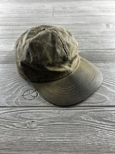 Filson Insulated Tin Cloth Cap Size Medium Waxed Cotton Dark Tan - Foto 1 di 6