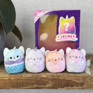 Squishmallow Squishville Mercaticorn Squad Set - Katze Einhorn Meerjungfrau Set Box Inc - Bild 1 von 4