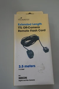 Promaster TTL Off Camera Flash Cord 3.5M NIKON New - Picture 1 of 3
