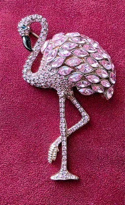 Butler & Wilson  Brooch Vintage Rare Pink Flamingo Stamped Boxed - Image 1 of 4