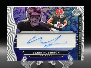 Bijan Robinson 2024 Panini Illusions Prodigy Endorsements Auto/99 Falcons - Imagen 1 de 2