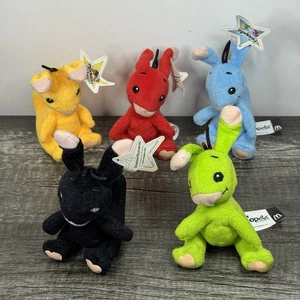 Neopets McDonalds 2004 Red Green Yellow Blue Black Shadow Blumaroo Plush Toy Lot - Picture 1 of 7
