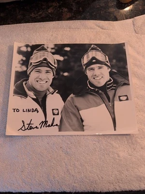 Foto autografiada de 8" x 10" firmada por Steve Mahre, blanco y negro Foto 1 de 3