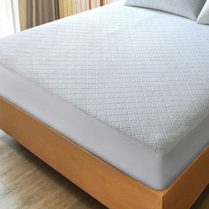 Coprimaterasso in bambù profondità 35 cm silenzioso e anallergico copriletto aderente - Foto 1 di 14