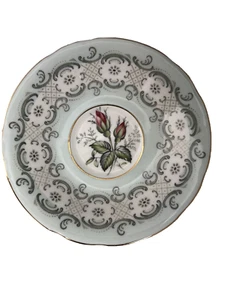 Paragon Radstock Tea Saucer Robins Egg Blue w Rosebuds 7 plus avail READ - Picture 1 of 13