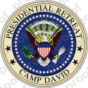AUFKLEBER PRESIDENT RETREAT CAMP DAVID - Bild 1 von 1
