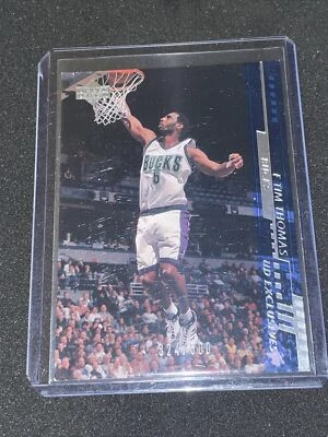 2000-01 Upper Deck Silver UD Exclusives Tim Thomas #92 291/500 - Image 1 of 2