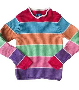 The Children's Place Girls Color block Sweater Knit Top Medium M 7/8 Long Sleeve - Picture 1 of 6