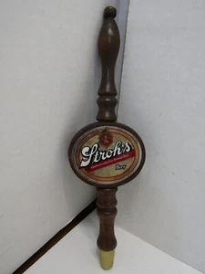 B OLD STROH'S STROHS BEER WOOD TAP KNOB HANDLE BAR MANCAVE TALL HANDLE - Picture 1 of 2