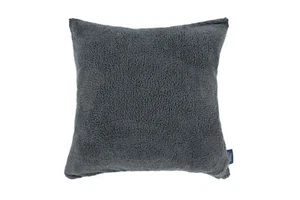 22" x 22" Charcoal Teddy Fleece Fur Soft Cosy Cushion Cover (55cm x 55cm) - Picture 1 of 2