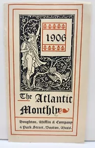 1906 The Atlantic Monthly Literary Criticism Theatre Finance Fiction C8 - Foto 1 di 5