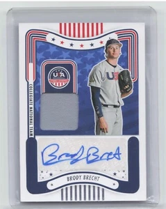 2024 Panini Stars & Stripes Brody Brecht Jersey Relic Auto Iowa - Picture 1 of 2