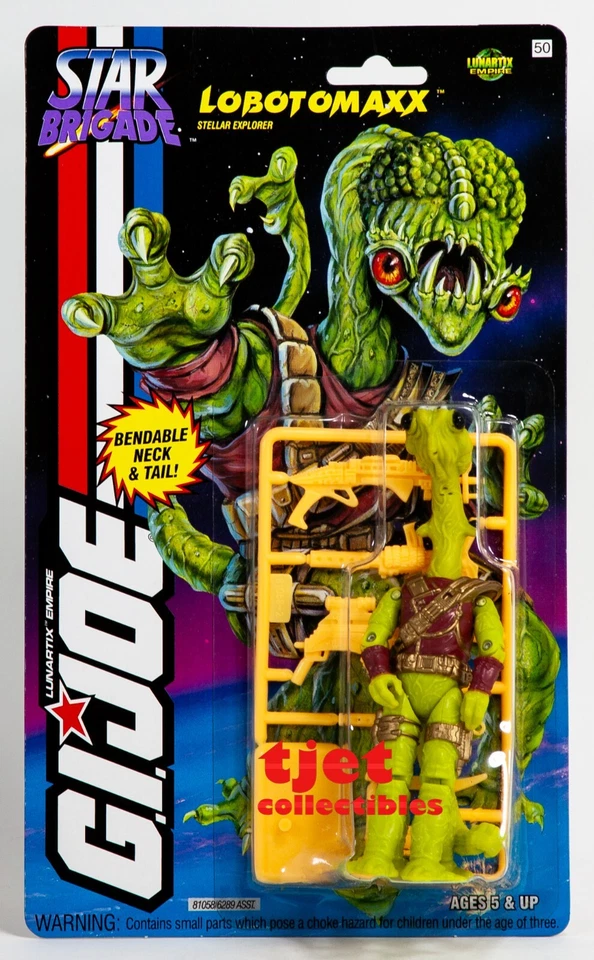Gi Joe 1994 Star Brigade Cobra Lobotomaxx Action Figure MOC MOSC RARE