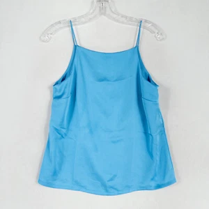 Camiseta sin mangas Ann Taylor para mujer XS PETITE azul satinado informal de negocios - Imagen 1 de 8