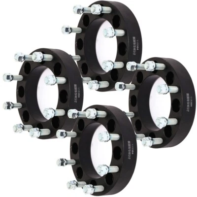 4 Pcs1.5" 8x6.5 to 8x180 8 Lug Wheel Spacers Adapter For Chevrolet GMC Sierra - Image 1 of 4