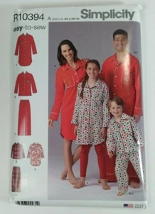 Simplicity Sewing Pattern R10394 Child's Teens' Adults' Shirt & Pants XS-XL - Picture 1 of 2
