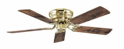 Ceiling Fan Without Light Flat Classic Flat 132 CM Brass Maple - Image 1 of 3