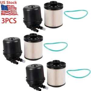 3 Kit FD4615 2011-2017 6.7L Powerstroke Fuel Filter for F250 350 450 550 650 750 - Picture 1 of 12