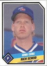 1989 Iowa Cubs CMC #9 Rich Scheid