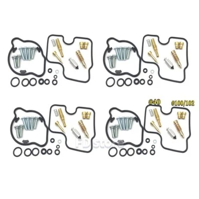 MOTOFDB Kit Carburateur Honda CB600F Hornet 1998 1999 – 4 Jeux Jets Gicleurs Neuf