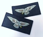 RAF Arm Uniform Badge Swooping Eagles facing pair L &amp; R Patches Royal Air Force