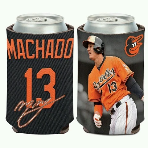 MANNY MACHADO BALTIMORE ORIOLES SOFT FOAM CAN BOTTLE COOZIE KOOZIE COOLER Cover