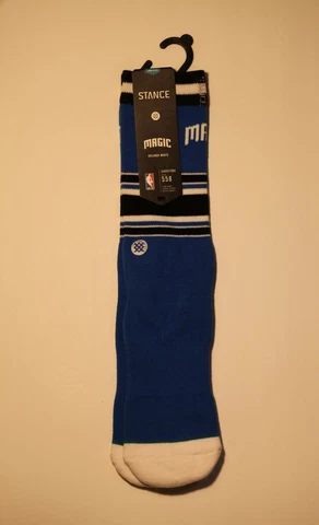 Stance Crew Height NBA Team Socks Orlando Magic NWT L (9-12) Mid Cushion FREE SH Cover