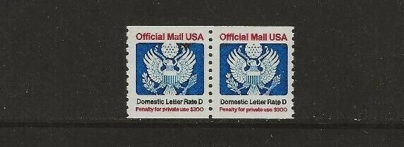 US Scott #O139 Pair Fine/Very Fine MNH Cat. Value $10.50            fth - Image 1 of 1
