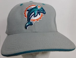 Miami Dolphins Hat Fitted Small 7" Vtg 1990's Twins Enterprises NFL Womens Cap - Picture 1 of 5