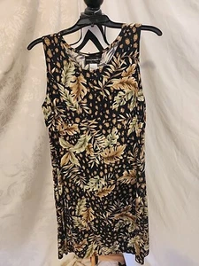 Requisiti taglia L abito smanicato nero/marrone/verde - Foto 1 di 4