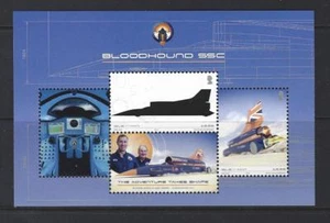 ISLE OF MAN 2017 BLOODHOUND SSC, RICHARD NOBLE AND ANDY GREEN UNMOUNTED MINT - Picture 1 of 1
