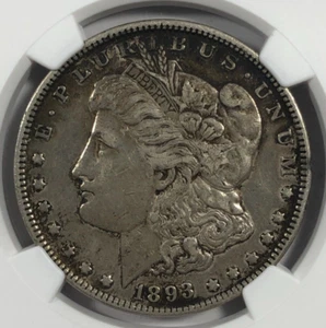 1893 Morgan Dollar. 1.00. NGC XF Details. Sharp.  - Picture 1 of 5