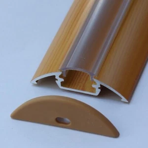 1m surface P4 LED profile extrusion wood pine effect, diffuser strip light - Picture 1 of 3