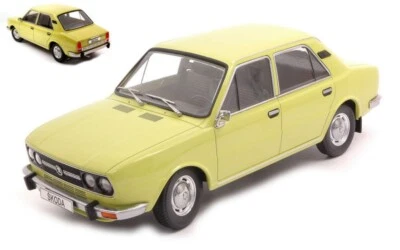 MODELLINO AUTO EPOCA STATICO SKODA 120LS 1979 GIALLO MODELLISMO SCALA 1:18 - Immagine 1 di 4