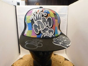 Mickey Mouse Disney Parks Authentic Original Cap STRETCH BLACK/GRAPHIC PRINT Hat - Picture 1 of 11