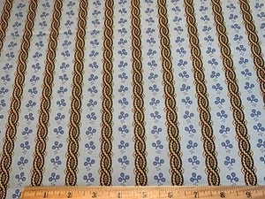 Cotton Fabric 1800s Civil War Repro Old Glory Blue Nancy Gere Windham Fabrics FQ - Picture 1 of 5
