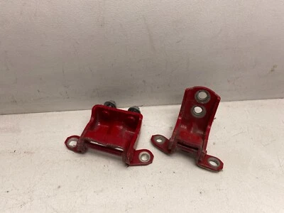 2016-2019 NISSAN SENTRA LEFT REAR DOOR HINGE HINGES SET PAIR UPPER LOWER RED OEM - Image 1 of 4
