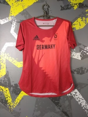 意大利队球衣主场橄榄球衬衫蓝色阿迪达斯女式 S 码 ig93 — 第 1/4 张图片