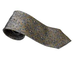 Seidenkrawatte ERMENEGILDO ZEGNA Beige & Blau Made In Italy - Bild 1 von 9