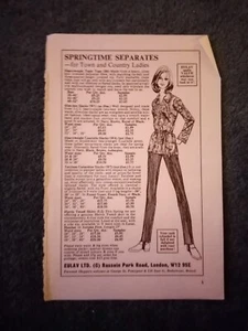 Ot24 Ephemera 1975 Advert Eulay Ltd For Town And Country Ladies  - Picture 1 of 1