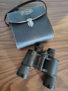 Vintage Stellar 7x35 Coated Binoculars No. 49444 With Case - Picture 1 of 5