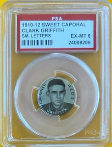 1910-12 Sweet Caporal Pin - Clark Griffith - PSA 6 - Picture 1 of 2