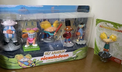 HEY ARNOLD Nickelodeon Collector Figure Set Baseball-New but some damage to box - Image 1 of 4