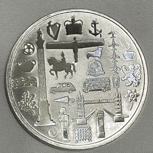 1 oz. ICONS OF BRITAIN - JBR Recovery Ltd rounds BU .999 fine silver - Picture 1 of 2