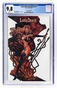 CHAOS! COMICS - LADY DEATH: HEARTBREAKER #1, SUPER PEMIUM ED, LTD 1000 - CGC 9.8 - Bild 1 von 2