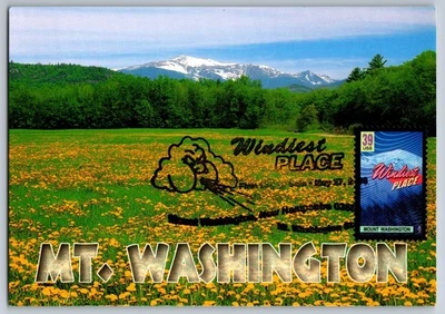 #4053 Wonders of America Windiest Place Mount Washington FDC Maxi Card w/Pict - Image 1 of 2