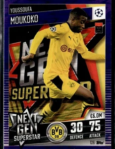 Topps Match Attax 101 2021 Youssoufa Moukoko púrpura - Imagen 1 de 2